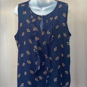 Ann Taylor Tank Top Blouse, Sz. Large